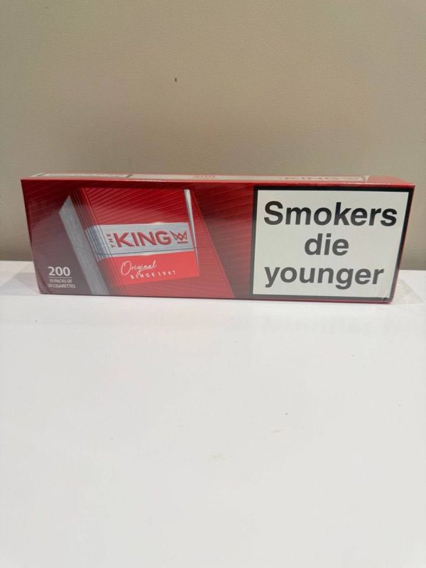 392010033a27eb7961a0116d1f9030f6e97a0bd8cb849d69871fc0ca2b8e3a9e.jpg Red King 20s Cigarettes x 10 Packs /1 Carton