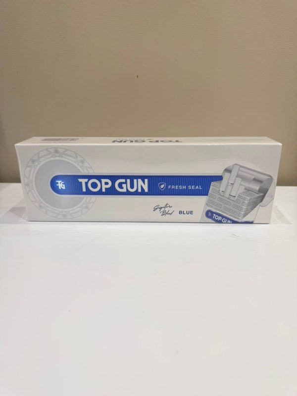 62d05b0987d59ff078549a84f819f6de148e42d1aff18e3bed8c851c5e26f376.jpg Top Gun Blue 20s Cigarettes x 10 Packs /1 Carton
