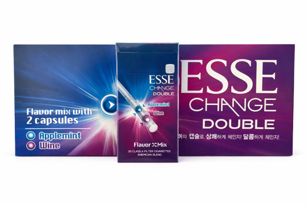 fee23cc45b39637cfbc08dfd22064f7635ec329212b28e733343c3eec853a70e.png ESSE Change Double Applemint & Wine 20s Cigarettes x 10 Packs /1 Carton
